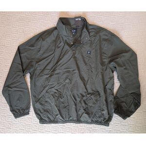 NWT Primitive Skateboarding Anorak Mens 2X 2XL XXL Dark Green Mock Collar